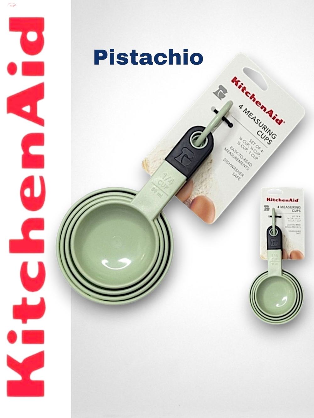 KitchenAid Pistachio Nesting Measuring Cups - Set of 4